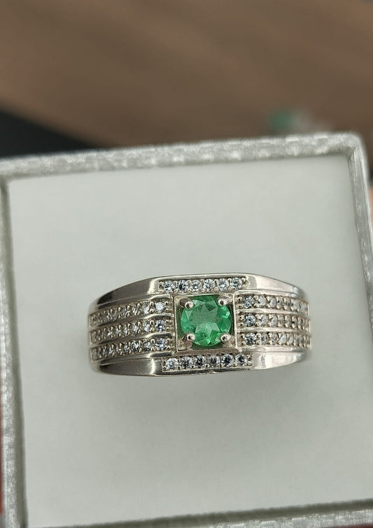 Anillo en plata para caballero